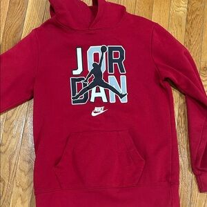 Nike Jordan Red Pullover Hoodie